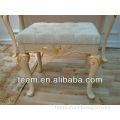 2013 European uxury classic furniture solid wood fabric dresser stool